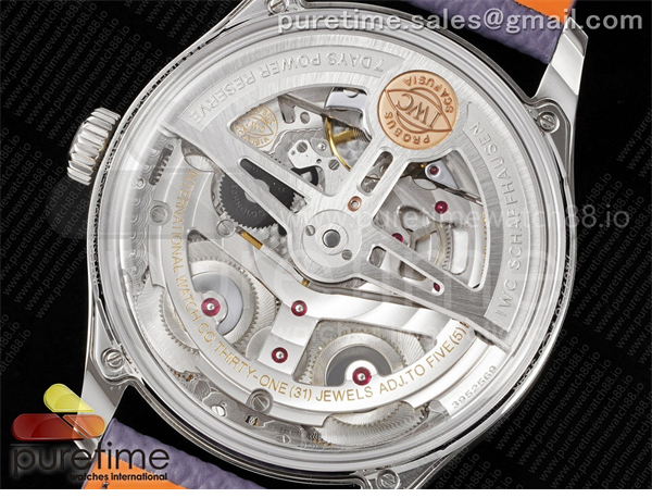 I W C APS공장 IWC 포르투기저 오토메틱 스틸 아이스블루다이얼 퍼플가죽스트랩 Portugieser Automatic 42mm SS APSF 1_1 Best Edition Ice Blue Dial on Purple Leather Strap A52011 레플리카 15번 이미지 - 시계 | 세미샵 레플리카 사이트