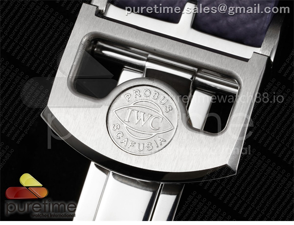 I W C APS공장 IWC 포르투기저 오토메틱 스틸 아이스블루다이얼 퍼플가죽스트랩 Portugieser Automatic 42mm SS APSF 1_1 Best Edition Ice Blue Dial on Purple Leather Strap A52011 레플리카 25번 이미지 - 시계 | 세미샵 레플리카 사이트
