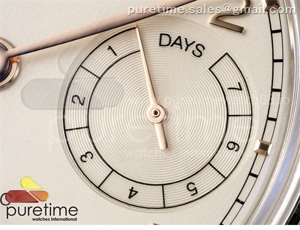 I W C APS공장 IWC 포르투기저 오토메틱 스틸 화이트다이얼 블랙가죽스트랩 Portugieser Automatic 42mm SS APSF 1_1 Best Edition White Dial RG Marker on Black Leather Strap A52011 레플리카 4번 이미지 - 시계 | 세미샵 레플리카 사이트