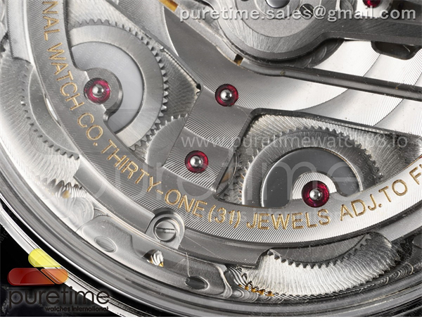 I W C APS공장 IWC 포르투기저 오토메틱 스틸 화이트다이얼 블랙가죽스트랩 Portugieser Automatic 42mm SS APSF 1_1 Best Edition White Dial RG Marker on Black Leather Strap A52011 레플리카 20번 이미지 - 시계 | 세미샵 레플리카 사이트