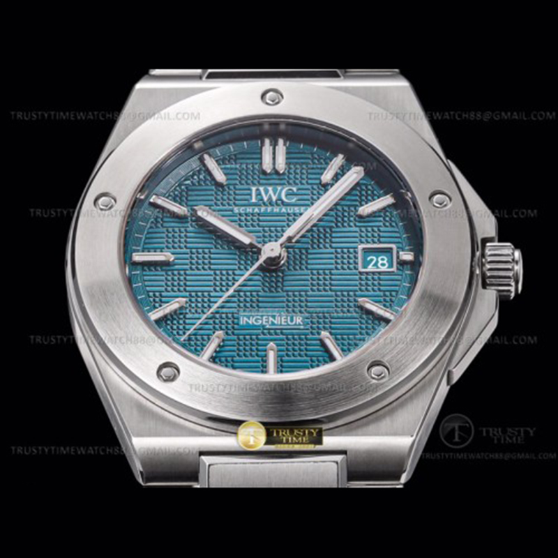 I W C GH공장 IWC 인제니어 아쿠아다이얼 브레이슬릿 IWC0555D – Ingenieur Auto SS_SS A-Grn GHF MY9015 그린 블루 레플리카 1번 이미지 - 시계 | 세미샵 레플리카 사이트