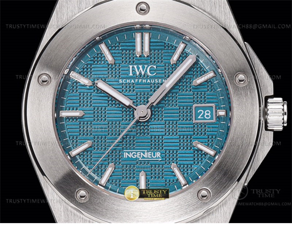 I W C GH공장 IWC 인제니어 아쿠아다이얼 브레이슬릿 IWC0555D – Ingenieur Auto SS_SS A-Grn GHF MY9015 그린 블루 레플리카 5번 이미지 - 시계 | 세미샵 레플리카 사이트