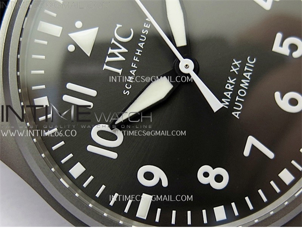 I W C M+공장 IWC 마크20 그레이다이얼 블랙스트랩 Pilot Mark XX IW3282 Ti M+F 1_1 Best Edition Gray Dial on Black Nylon Strap MIYOTA 9015 엠플러스 레플리카 7번 이미지 - 시계 | 세미샵 레플리카 사이트