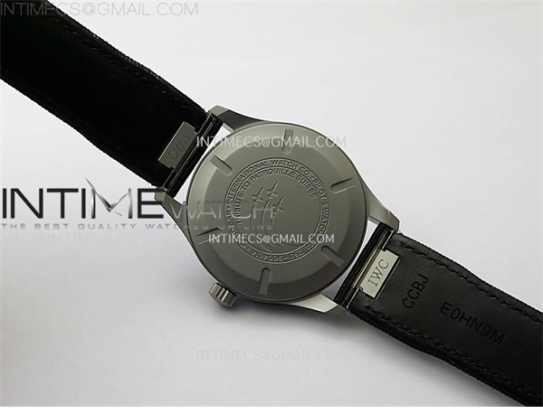 I W C M+공장 IWC 마크20 그레이다이얼 블랙스트랩 Pilot Mark XX IW3282 Ti M+F 1_1 Best Edition Gray Dial on Black Nylon Strap MIYOTA 9015 엠플러스 레플리카 16번 이미지 - 시계 | 세미샵 레플리카 사이트
