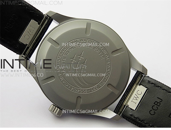 I W C M+공장 IWC 마크20 그레이다이얼 블랙스트랩 Pilot Mark XX IW3282 Ti M+F 1_1 Best Edition Gray Dial on Black Nylon Strap MIYOTA 9015 엠플러스 레플리카 17번 이미지 - 시계 | 세미샵 레플리카 사이트