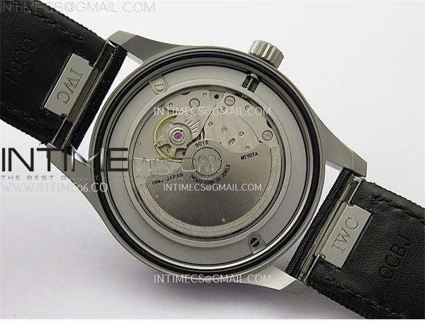 I W C M+공장 IWC 마크20 그레이다이얼 블랙스트랩 Pilot Mark XX IW3282 Ti M+F 1_1 Best Edition Gray Dial on Black Nylon Strap MIYOTA 9015 엠플러스 레플리카 19번 이미지 - 시계 | 세미샵 레플리카 사이트