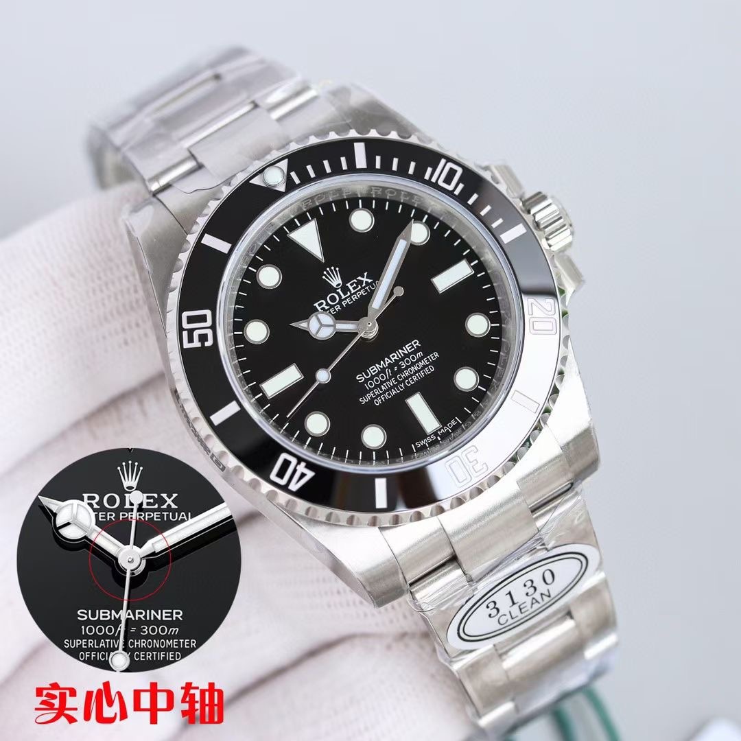 Rolex Submariner 41mm Black 124060 No-Date - 상세 이미지