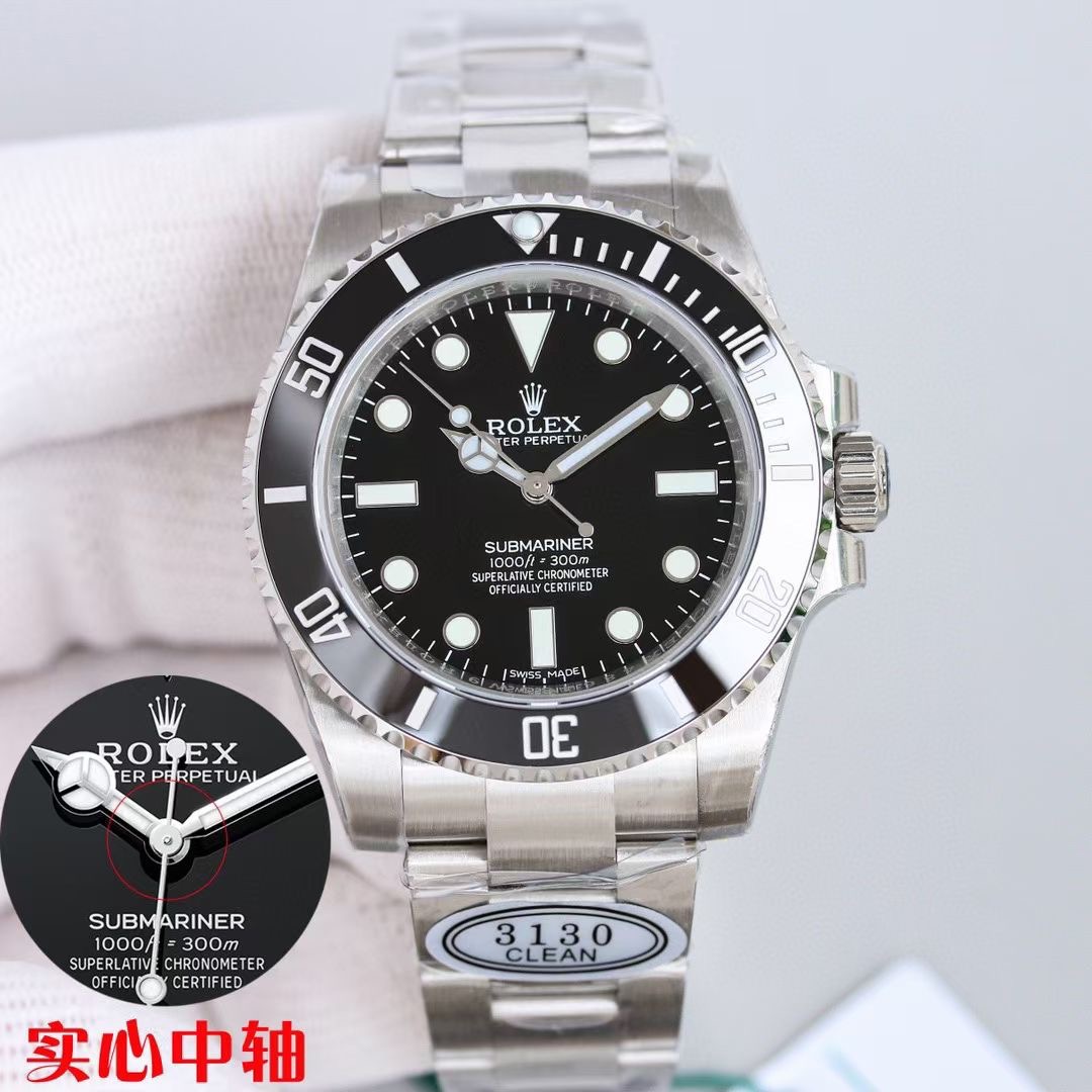 Rolex Submariner 41mm Black 124060 No-Date - 상세 이미지