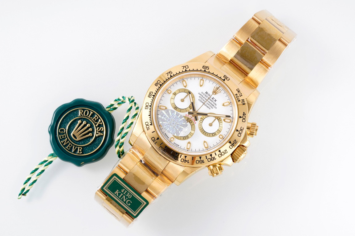 롤렉스 데이토나 화이트 다이얼 올골드 - 상세 이미지