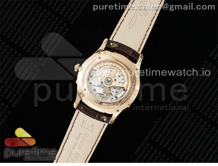 Jaeger Le Coultre APS공장 예거르쿨트르 마스터 울트라씬 문페이즈 로즈골드금통 화이트다이얼 브라운가죽스트랩 Master Ultra Thin Moon RG APSF 1_1 Best Edition White Dial on Brown Leather Strap SA925 Super Clone 레플리카 19번 이미지 - 시계 | 세미샵 레플리카 사이트