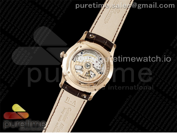 Jaeger Le Coultre APS공장 예거르쿨트르 마스터 울트라씬 문페이즈 로즈골드금통 화이트다이얼 브라운가죽스트랩 Master Ultra Thin Moon RG APSF 1_1 Best Edition White Dial on Brown Leather Strap SA925 Super Clone 레플리카 20번 이미지 - 시계 | 세미샵 레플리카 사이트