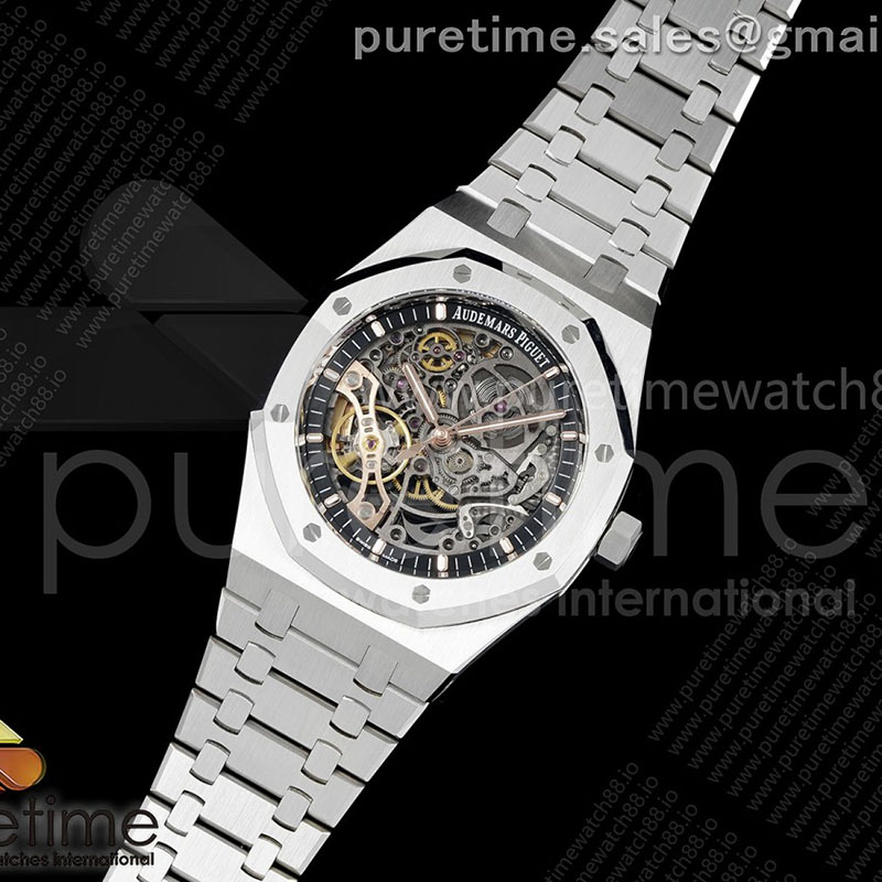 THB공장 오데마피게 로얄오크 41 오픈워크 15407 스틸 스켈레톤다이얼 브레이슬릿 Royal Oak 41mm Openworked 15407 SS THBF 1_1 Best Edition on SS Bracelet SA3132 V2
