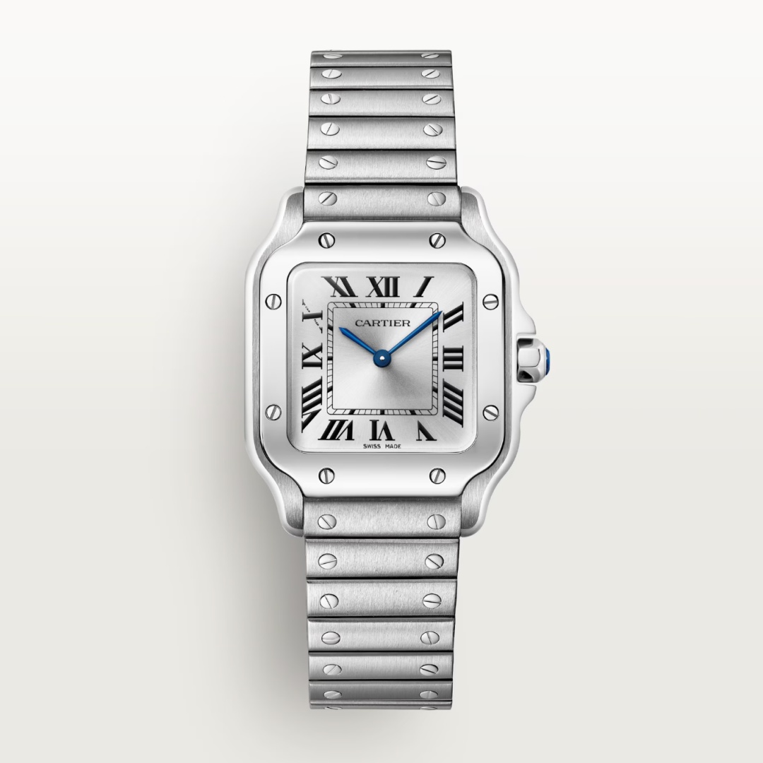 카르티에 Santos Ladies 28mm W20056D6 Quartz Silver