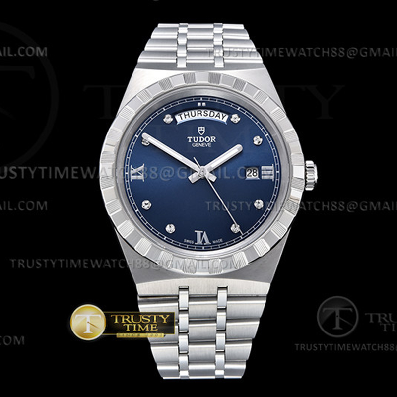 V7공장 튜더 로얄 28600 스틸 블루다이얼 8p인덱스 브레이슬릿 Tudor Royal 28600 41mm SS_SS Blue_Dia V7F A2836