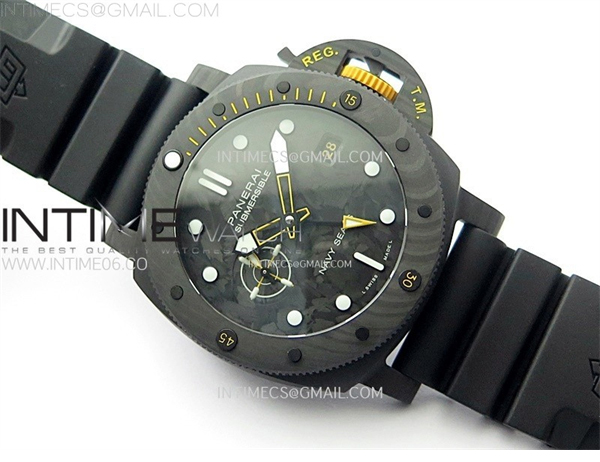 VS공장 파네라이 PAM1324 카보테크 카본다이얼 러버스트랩 PAM1324 Carbotech 44mm GMT VSF 1_1 Best Edition Carbon Dial on Black Rubber Strap P.9011 - 상세 이미지