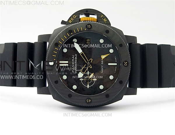 VS공장 파네라이 PAM1324 카보테크 카본다이얼 러버스트랩 PAM1324 Carbotech 44mm GMT VSF 1_1 Best Edition Carbon Dial on Black Rubber Strap P.9011 - 상세 이미지