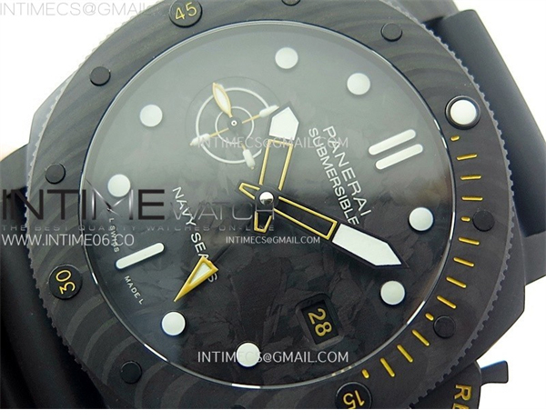 VS공장 파네라이 PAM1324 카보테크 카본다이얼 러버스트랩 PAM1324 Carbotech 44mm GMT VSF 1_1 Best Edition Carbon Dial on Black Rubber Strap P.9011 - 상세 이미지