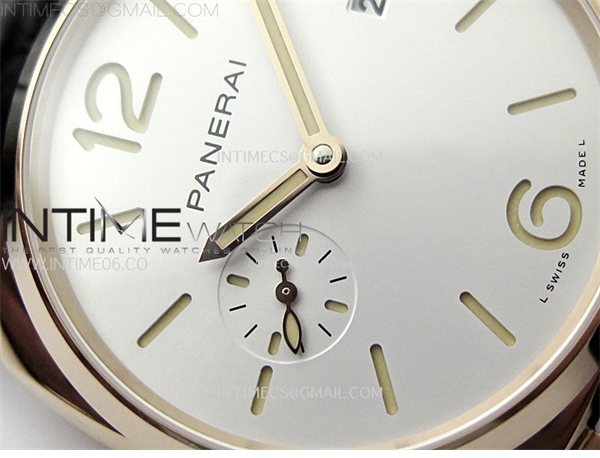 VS공장 파네라이 PAM1336 화이트다이얼 블랙버러스트랩 PAM1336 Y RG VSF 1_1 Best Edition White Dial on Black Leather Strap Asian P900 - 상세 이미지