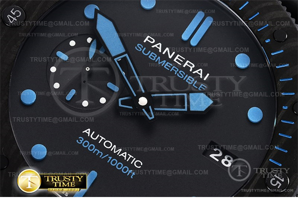 VS공장 파네라이 PAM1616 카보테크 블랙다이얼 러버스트랩 PAM1616 Carbotech Submersible 47mm CB_RU VSF P9000 - 상세 이미지