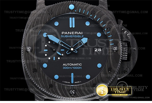 VS공장 파네라이 PAM1616 카보테크 블랙다이얼 러버스트랩 PAM1616 Carbotech Submersible 47mm CB_RU VSF P9000 - 상세 이미지
