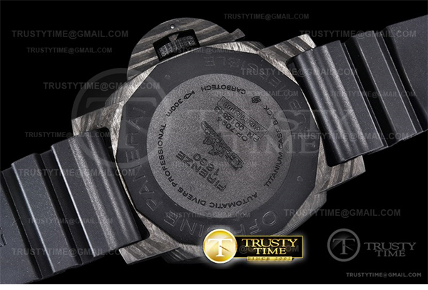 VS공장 파네라이 PAM1616 카보테크 블랙다이얼 러버스트랩 PAM1616 Carbotech Submersible 47mm CB_RU VSF P9000 - 상세 이미지