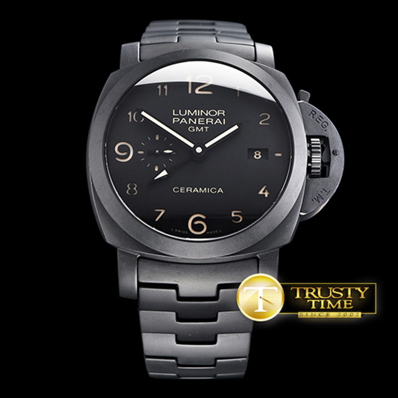 Panerai VS공장 파네라이 PAM438 투토네로 루미노르 풀세라믹 블랙다이얼 PAM438 Lum. Tuttonero 1950 GMT CR_CR Blk VSF V2 P9001 레플리카 1번 이미지 - 시계 | 세미샵 레플리카 사이트