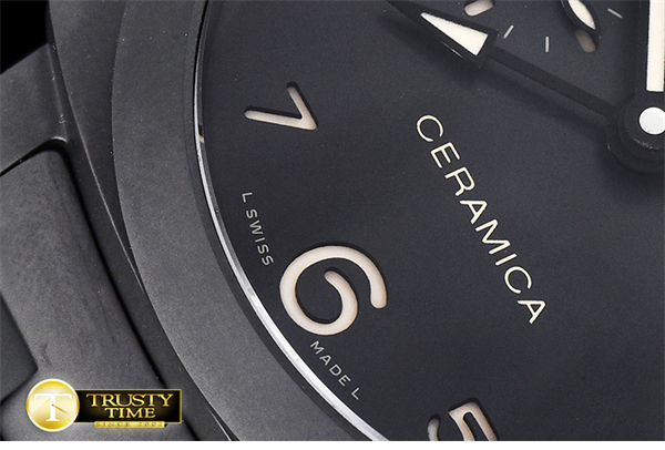 Panerai VS공장 파네라이 PAM438 투토네로 루미노르 풀세라믹 블랙다이얼 PAM438 Lum. Tuttonero 1950 GMT CR_CR Blk VSF V2 P9001 레플리카 4번 이미지 - 시계 | 세미샵 레플리카 사이트