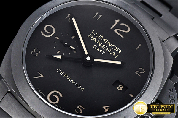 Panerai VS공장 파네라이 PAM438 투토네로 루미노르 풀세라믹 블랙다이얼 PAM438 Lum. Tuttonero 1950 GMT CR_CR Blk VSF V2 P9001 레플리카 6번 이미지 - 시계 | 세미샵 레플리카 사이트