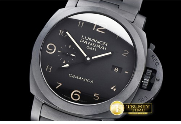 Panerai VS공장 파네라이 PAM438 투토네로 루미노르 풀세라믹 블랙다이얼 PAM438 Lum. Tuttonero 1950 GMT CR_CR Blk VSF V2 P9001 레플리카 11번 이미지 - 시계 | 세미샵 레플리카 사이트