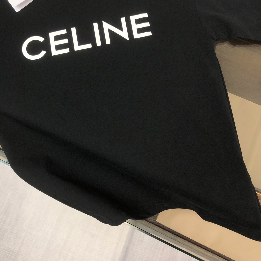 C E L I N E 셀린느 로고 루즈 티셔츠 레플리카 6번 이미지 - 의류 | 세미샵 레플리카 사이트