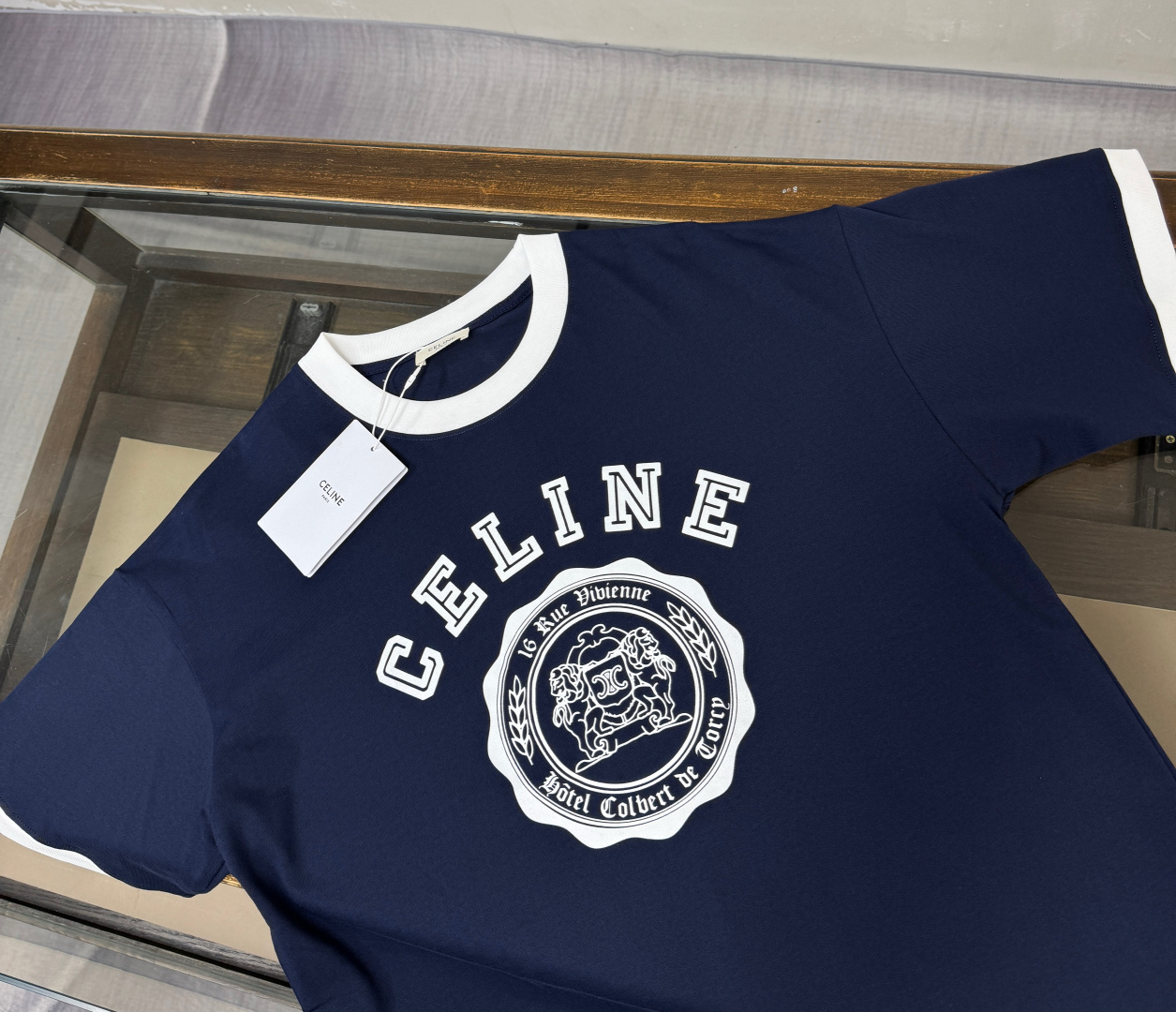 C E L I N E 셀린느 링거 티셔츠 코튼 저지 레플리카 4번 이미지 - 의류 | 세미샵 레플리카 사이트
