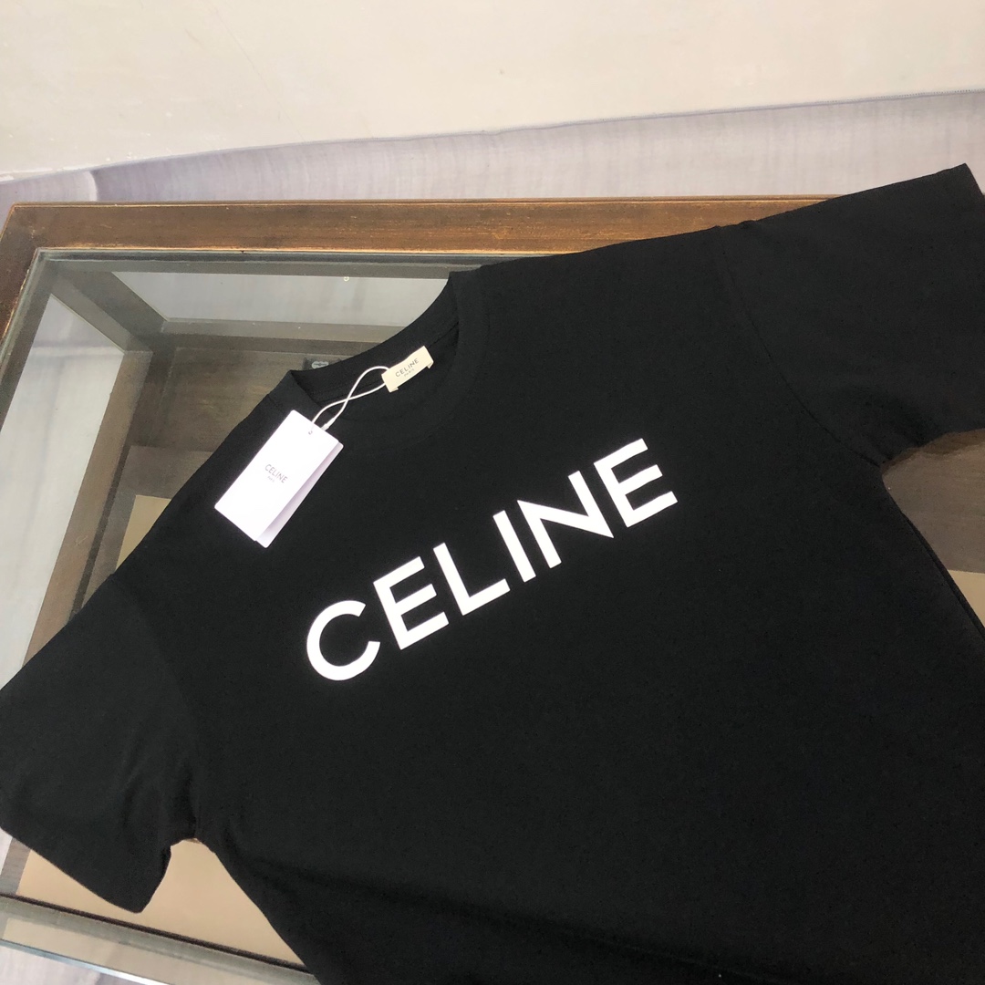 C E L I N E 셀린느 로고 루즈 티셔츠 레플리카 4번 이미지 - 의류 | 세미샵 레플리카 사이트