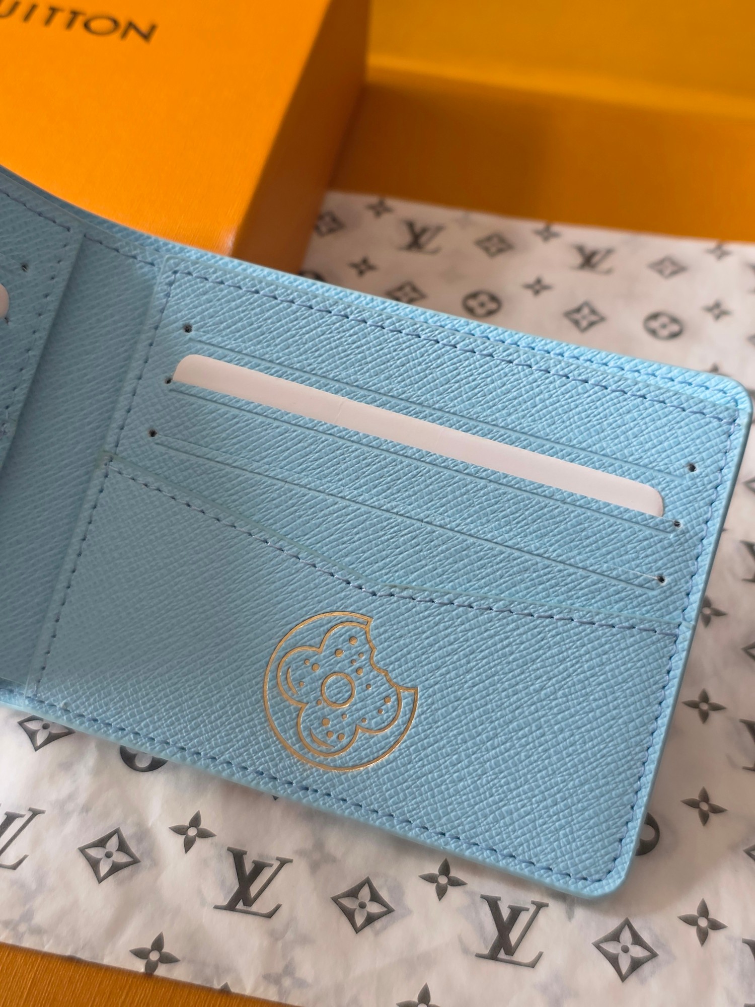 Louis Vuitton 루이비통 슬렌더 월릿 모노그램 크래커 블루 레플리카 6번 이미지 - 지갑 | 세미샵 레플리카 사이트