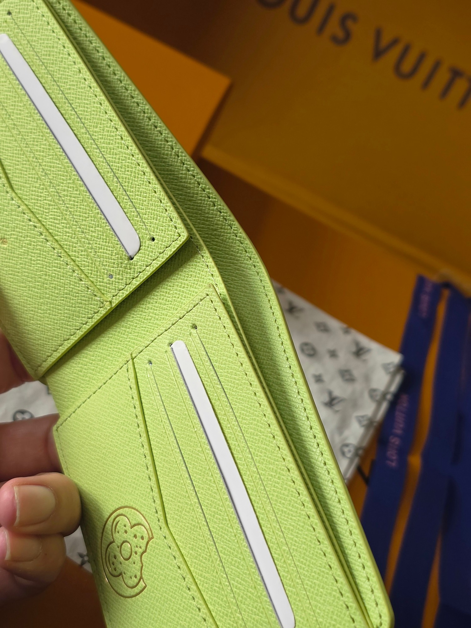 Louis Vuitton 루이비통 슬렌더 월릿 모노그램 크래커 피스타치오 레플리카 6번 이미지 - 지갑 | 세미샵 레플리카 사이트