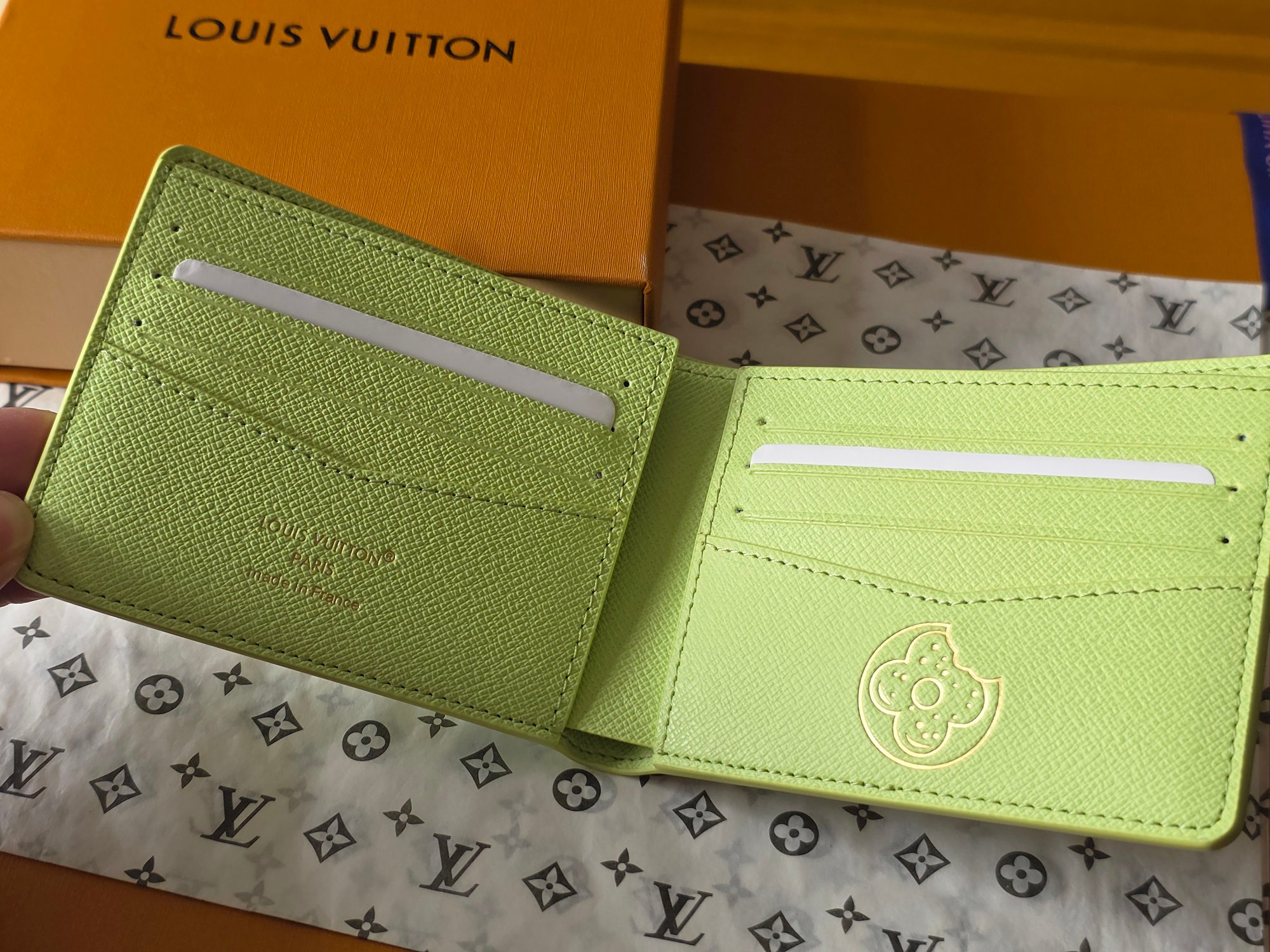 Louis Vuitton 루이비통 슬렌더 월릿 모노그램 크래커 피스타치오 레플리카 5번 이미지 - 지갑 | 세미샵 레플리카 사이트