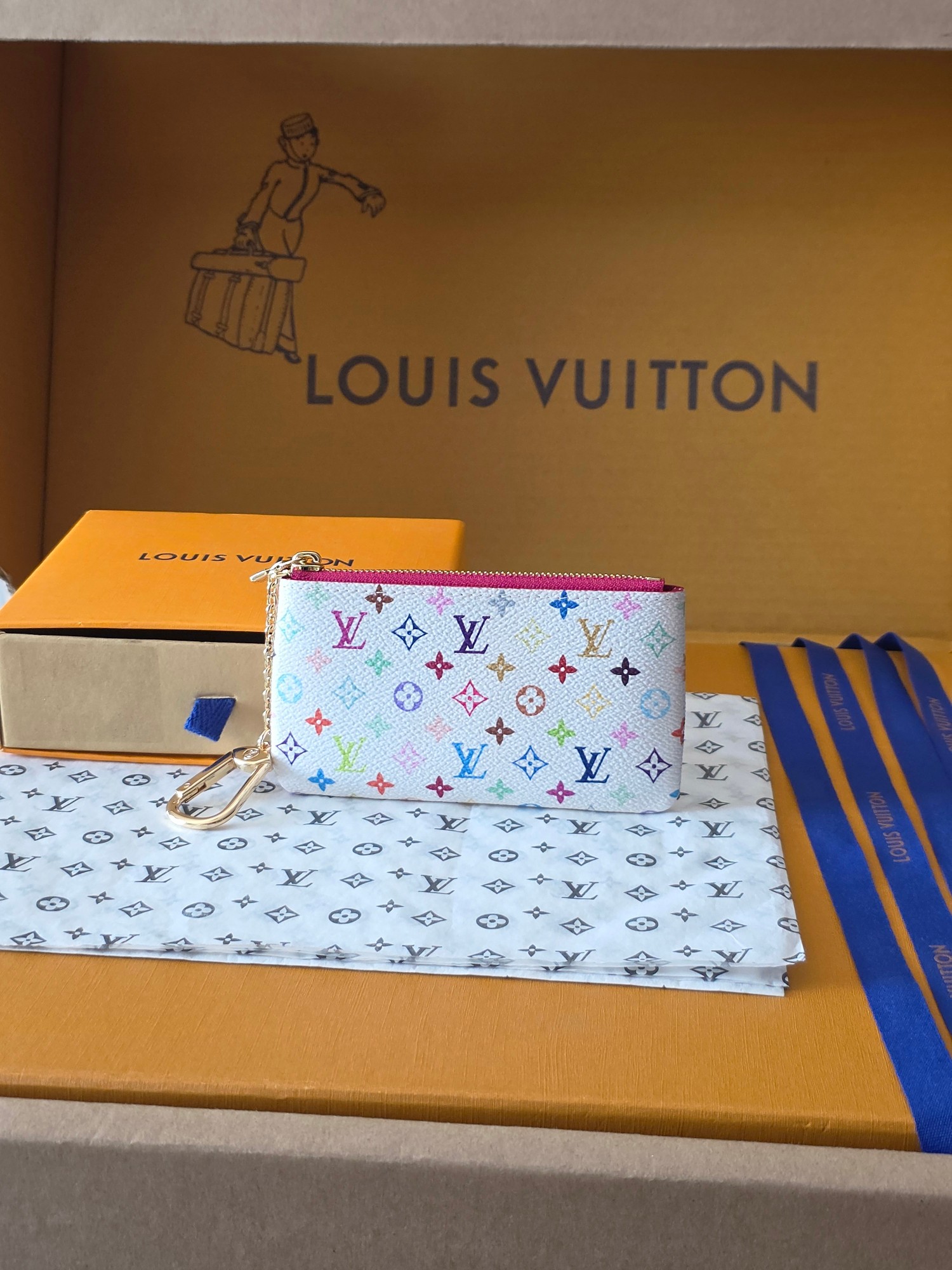 Louis Vuitton 루이비통 모노그램 멀티컬러 키 파우치 레플리카 1번 이미지 - 지갑 | 세미샵 레플리카 사이트