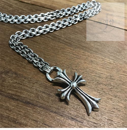 크롬하츠 페이퍼체인 925실버 목걸이 60cm - 상세 이미지
