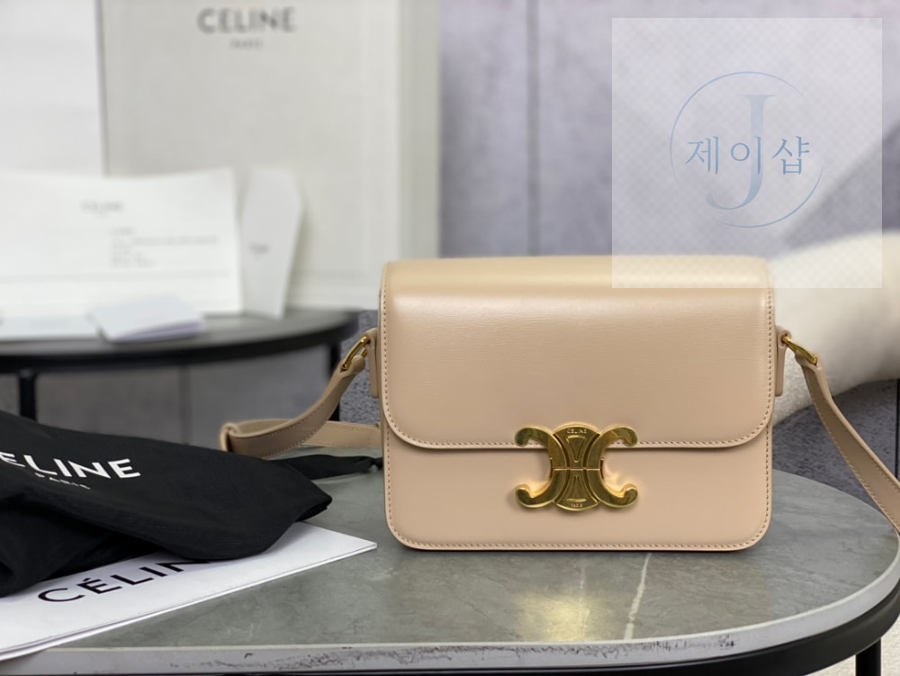 Celine Teen Triomphe Bag Shiny Calfskin