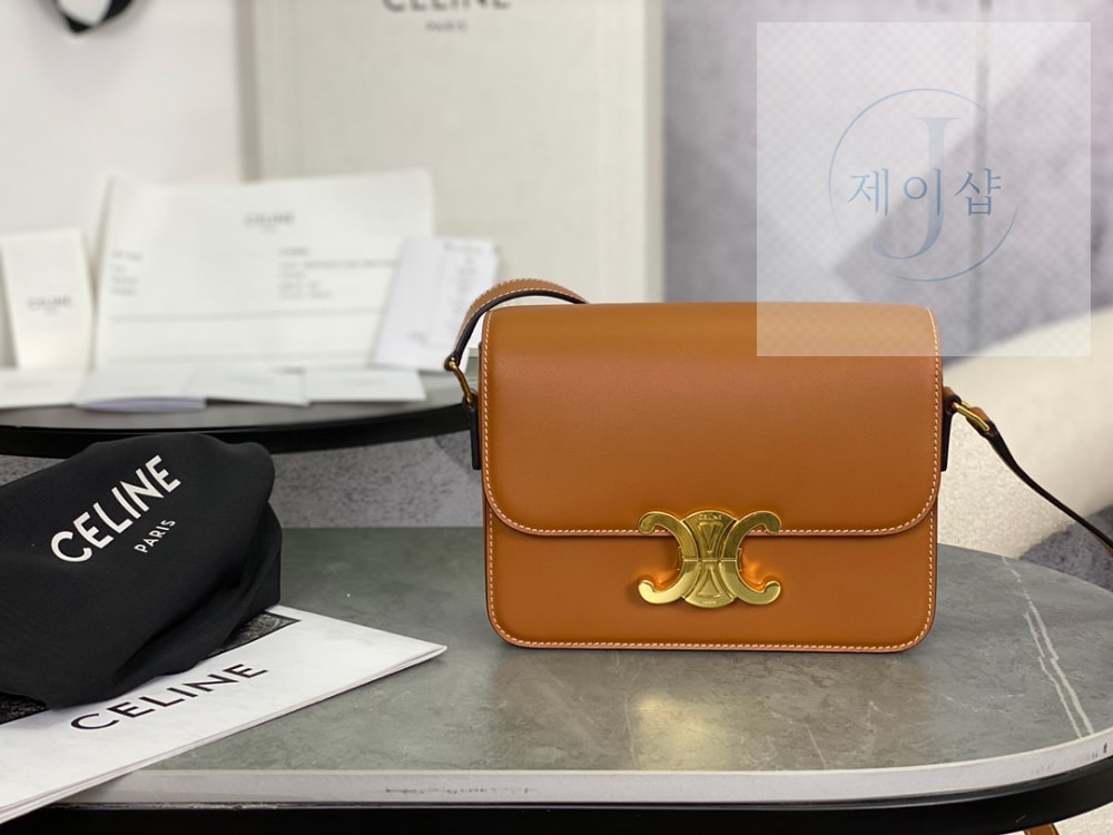 Celine Teen Triomphe Bag Shiny Calfskin