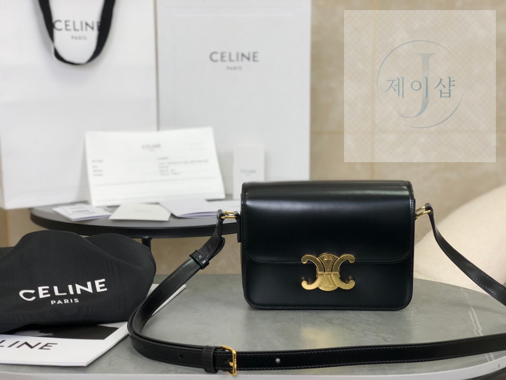 Celine Teen Triomphe Bag Shiny Calfskin