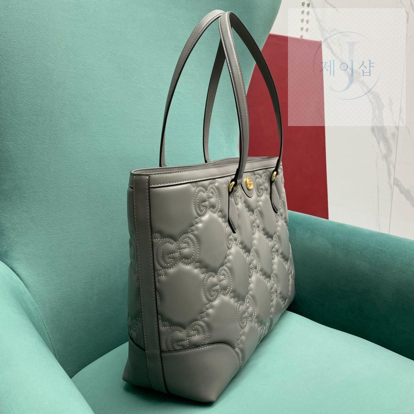 Gucci Matelasse Leather Tote - 상세 이미지