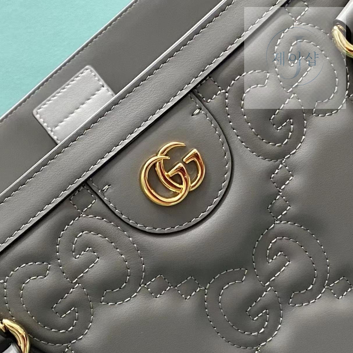Gucci Matelasse Leather Tote - 상세 이미지