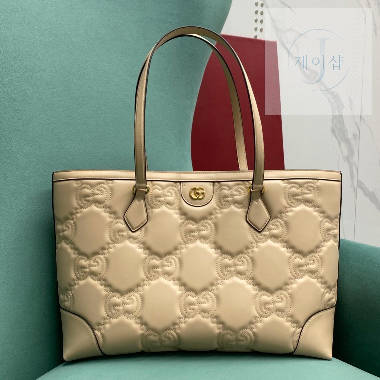 Gucci Matelasse Leather Tote - 상세 이미지