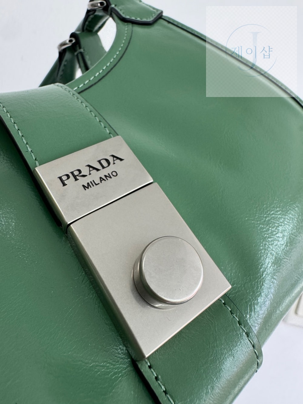 Prada Leather Tote - 상세 이미지