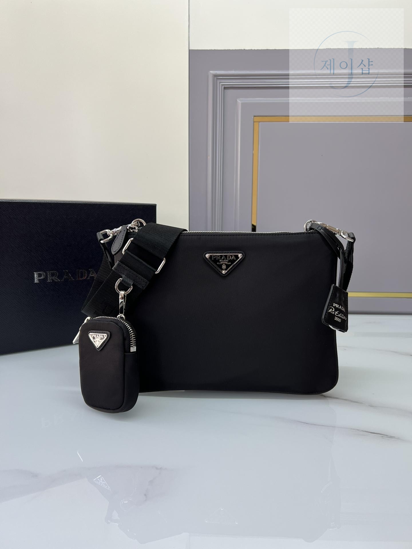 P R A D A Prada Re - Nylon Crossbody - 제이샵