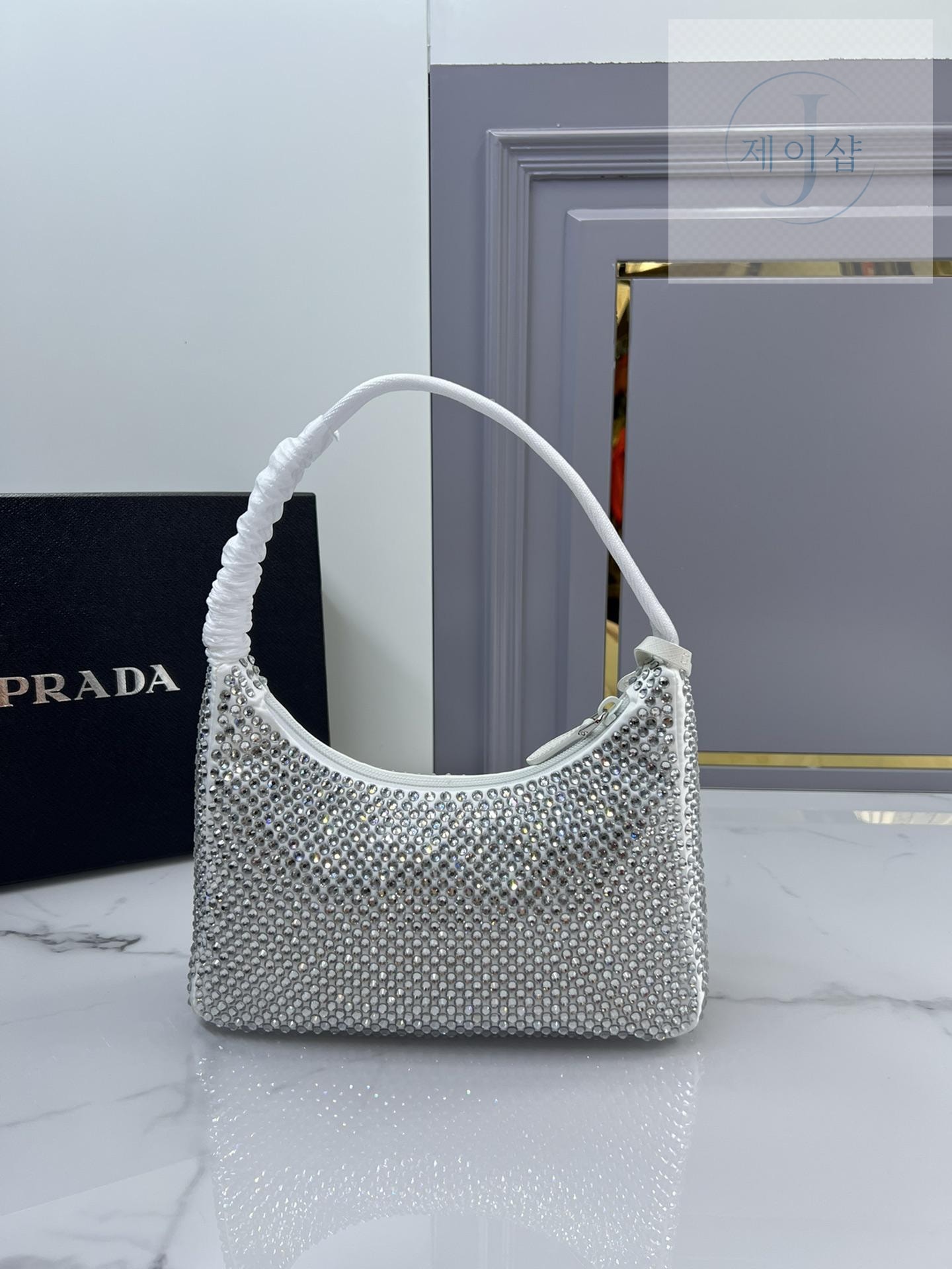 Prada Rhinestones Re - Edition Soulder - 상세 이미지