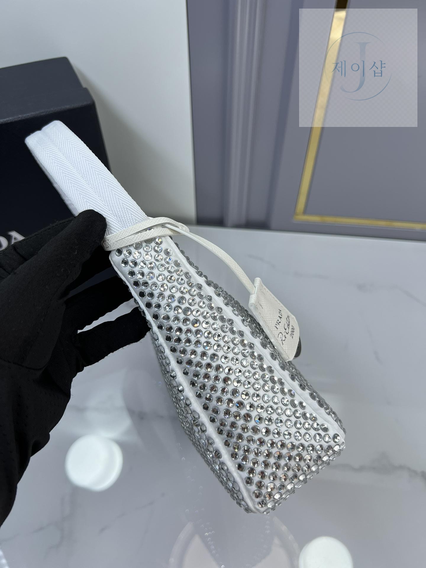 Prada Rhinestones Re - Edition Soulder - 상세 이미지