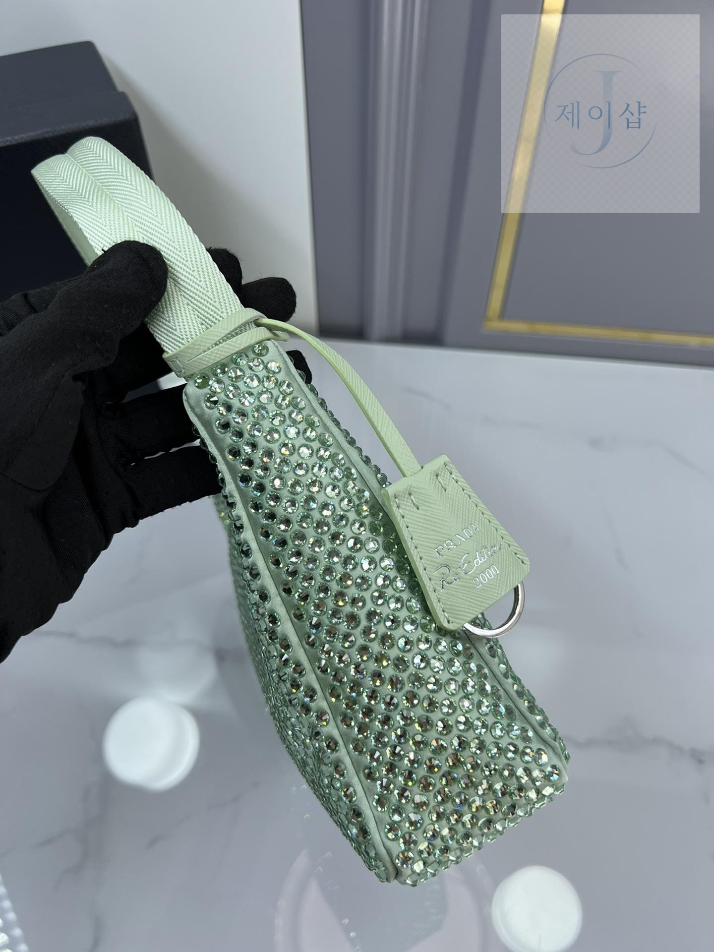 Prada Rhinestones Re - Edition Soulder - 상세 이미지