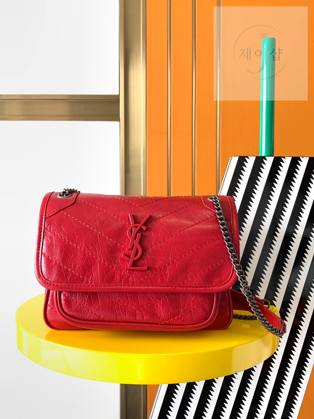 Saint Laurent Niky Baby In Vintage Leather