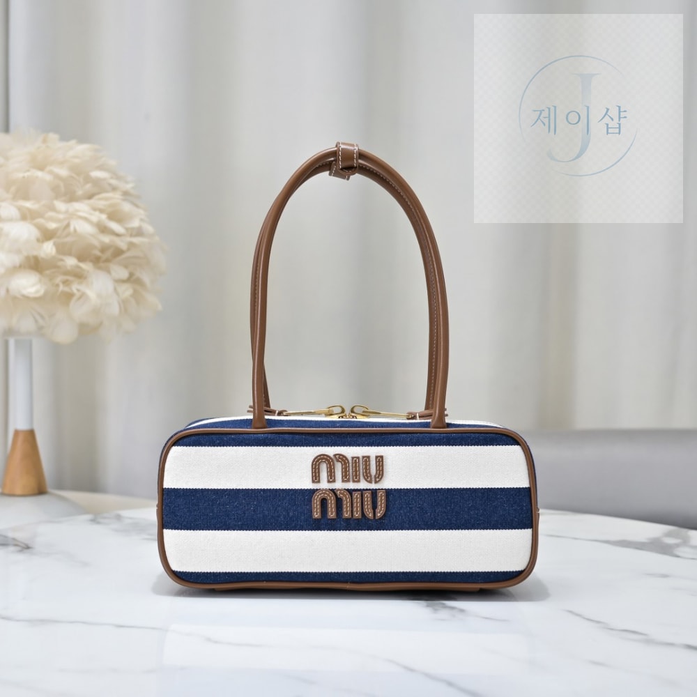 Miu Miu Beau Canvas And Leather